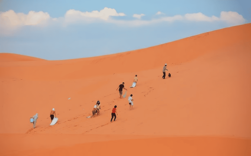 Màu sắc độc đáo của cát tại Đồi Cát Mũi Né